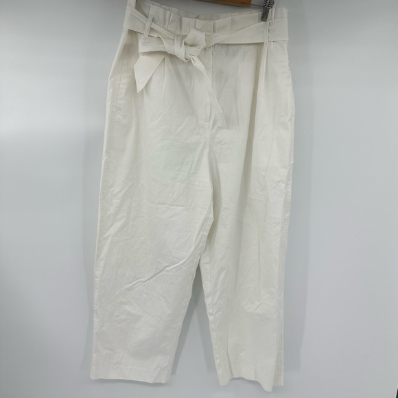 J. Crew Pants - J. Crew White Paperbag Pants Size 12 New with Flaws